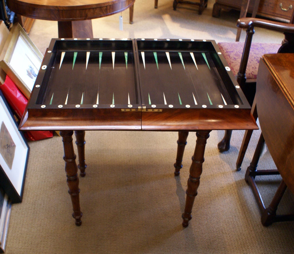 Restauration Period Backgammon Table In Good Condition In San Francisco, CA