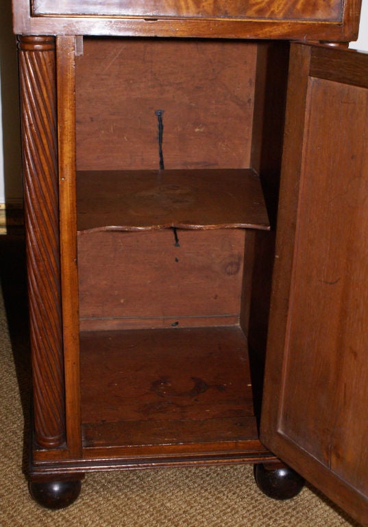 Wood English Regency Period Pedestal Sideboard
