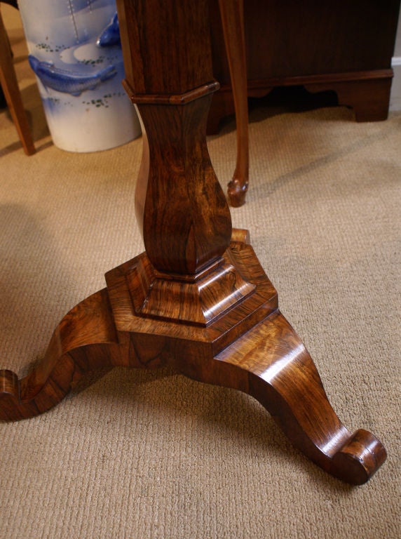 19th Century Irish Rosewood Pedestal Game Table