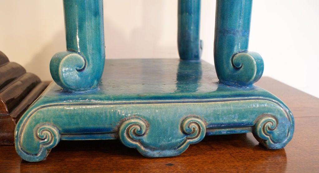 A Large Ming Dynasty Glazed Censer 2
