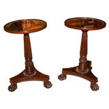 Antique Pair of Regency Period Mahogany Pedestal Tables