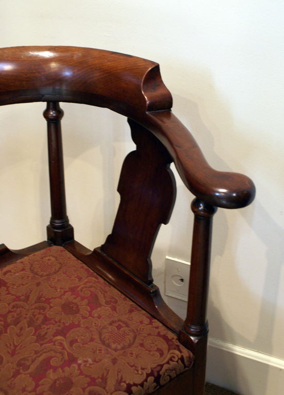 George III Mahogany Corner Chair In Good Condition In San Francisco, CA