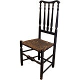 Antique Black Banister Back Chair