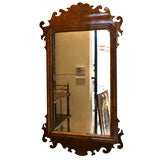 George III Walnut Parcel Gilt Mirror