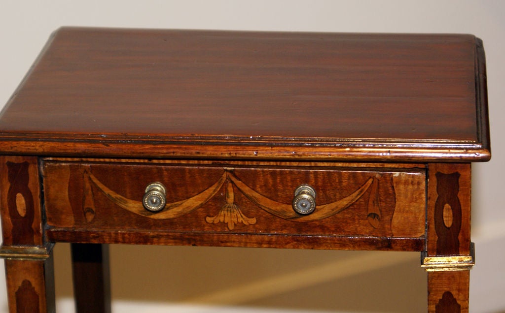 Nice and small  Inlaid Urn Stand
