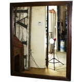 Large Baroque Faux Ebony Mirror