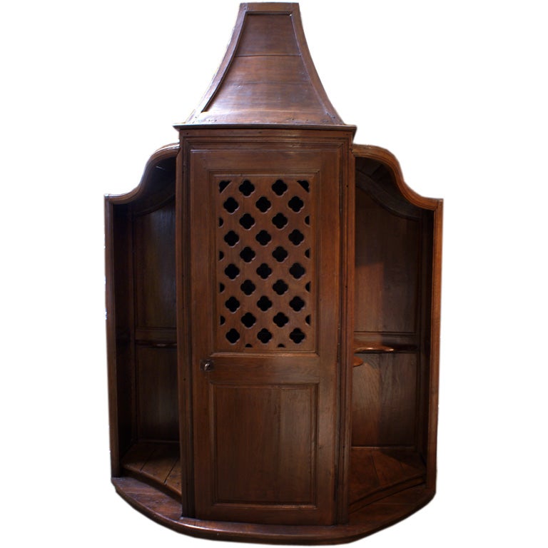 Large French Oak Confessional  / Cabinet, circa 1750