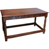 Oak Baroque Style Center Table