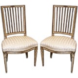 Pair of Painted Italian Chairs