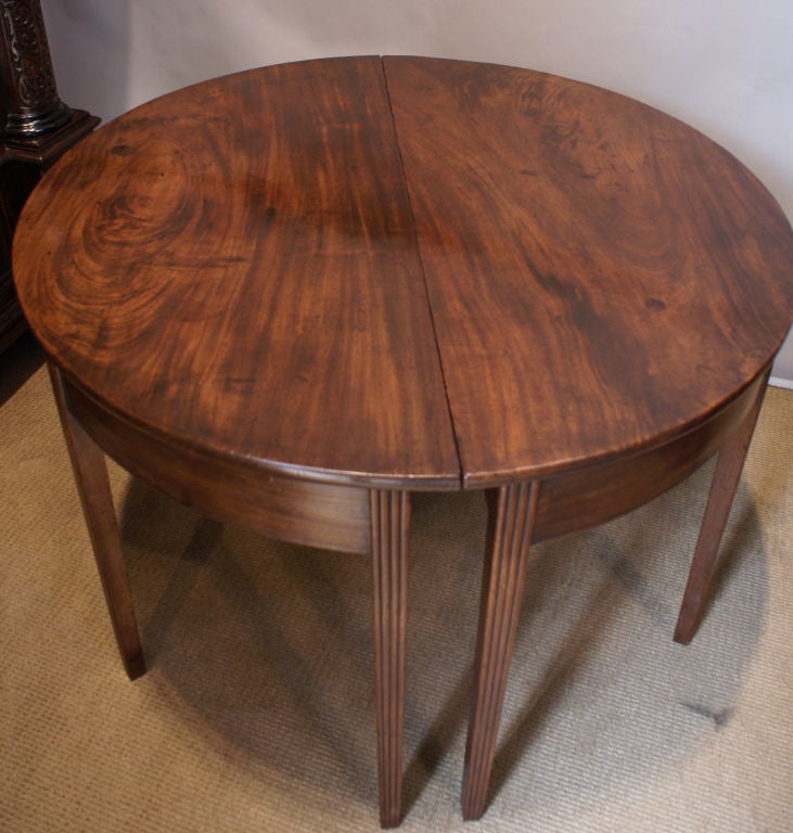 Pair of George III Mahogany Consoles
