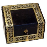 Leather / Brass Letter Box