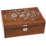 Rosewood / Mother of pearl jewelry box