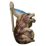 Majolica Bear Pitcher