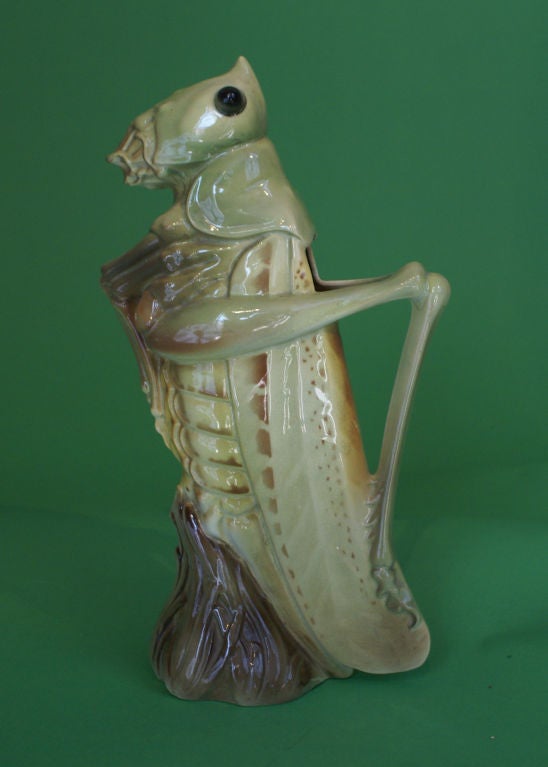Rare absinthe grasshopper pitcher, France circa 1880 (LDD2070/10)