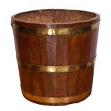Brass Bound Oak Bucket