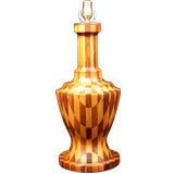 Antique Treen Lamp Base