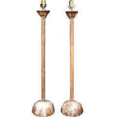 Large Pair of Japanese Candlestick Lamps