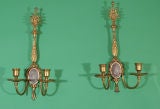 Pair of Cameo Inset Sconces