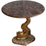 Dolphin Pedestal Table