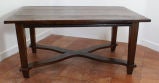 Chestnut Table with 'X' Stretcher
