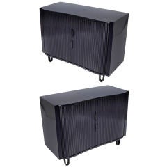 Pair Of Edward  Wormley Bow Tie Front Chests