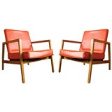 Pair of  Rare Lewis Butler For Knoll Arm Chairs