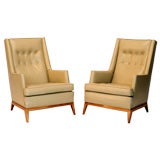 Vintage T.H. Robsjohn-Gibbings  Leather Armchairs