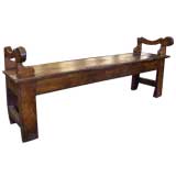 Charming Antique French Cherry Bench