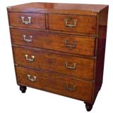 Extraordinary Antique Campaign Chest of Drawers