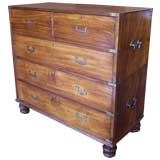 Exceptional Antique Campaign Chest of Drawers