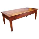 Antique Two Plank Cherry Coffee Table