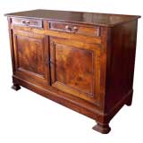 Antique French Louis Philippe Buffet in Burl Veneer