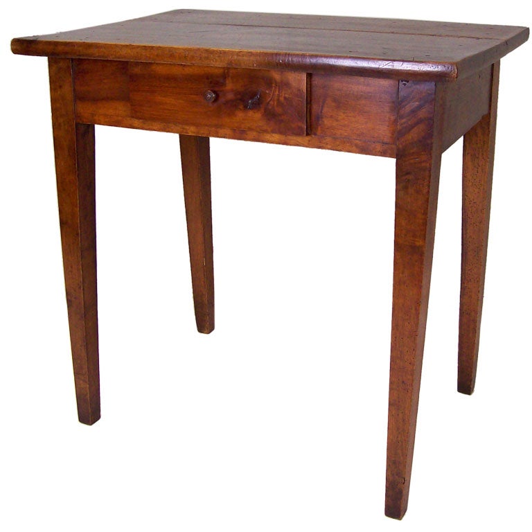 Antique French Walnut Side Table