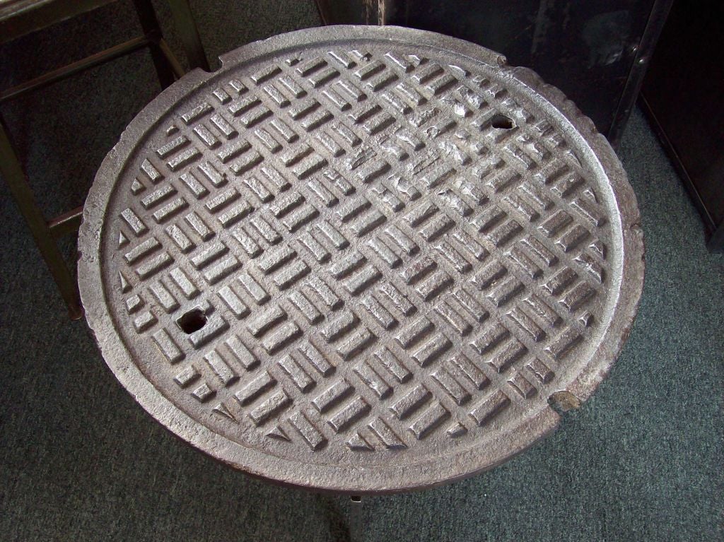 manhole cover table