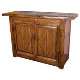 Antique Rustic Swedish Pine Buffet