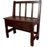 Small Antique French PIne Bench
