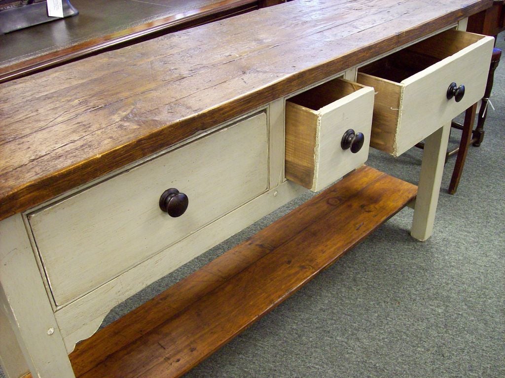 English Potboard Server Custom Made from Old Wood