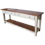 Antique Blue Base English Server