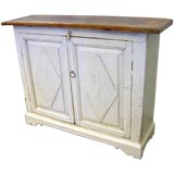 Antique Swedish White Paint Buffet