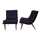 dänische Stühle aus gebogenem Sperrholz aus den 1960er Jahren im Stil von Hans Wegner