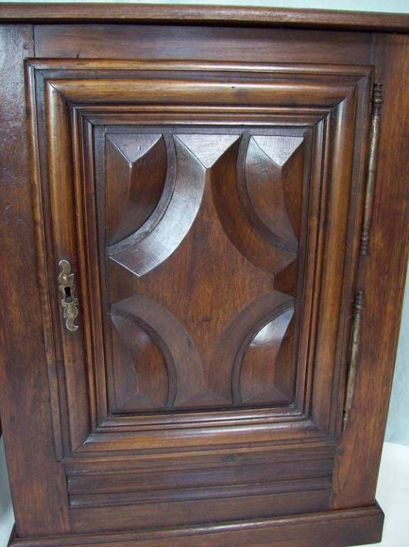 Pair of French Antique Corner Cabinets 1