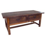 Antique French Chestnut Coffee Table
