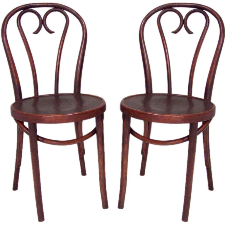 Six Thonet-Style Bentwood Side Chairs