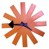 1960's Orange George Nelson Clock for Howard Miller
