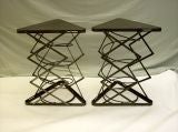 PAIR of Large Expandable Mill Tables From France