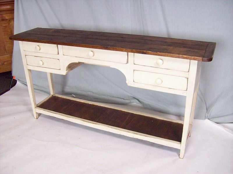 Painted English Potboard Server