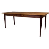 Antique French Country Pine and Oak Farm Table