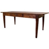 Antique French Country Pine Dining Table