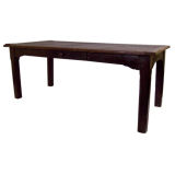 Antique French Chunky  Chestnut Farm Table
