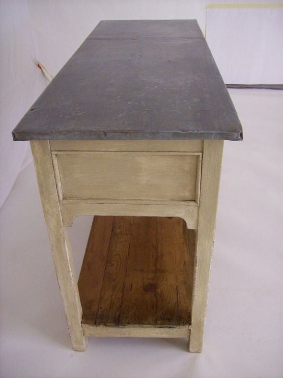 Two Drawer Custom Zinc-Top Server